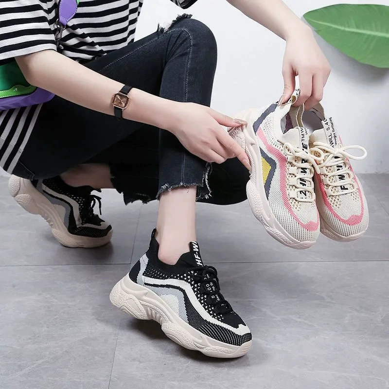 INs модные туфли Torre в Корейском стиле, женские легкие кроссовки на утолщенной мягкой подошве, летняя сетчатая дышащая универсальная обувь для мам