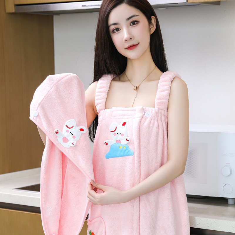 Dry Cap Women, Super Absorbent Quick-Dry Drying Towel, Shower Cap, 2022 New Style, Thickened Wrap For Washing Hair_voghion.com
