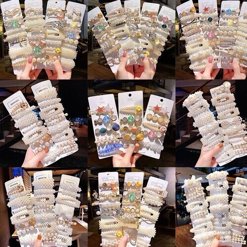 Fashion night market student hair accessories randomly packed by pounds and sold high-quality fashionable hairpins mixed with 50