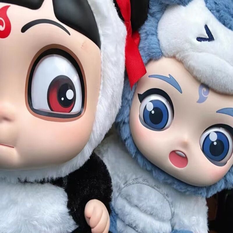 ネザの悪魔の子スポットノイズ海ハグシリーズビニールぬいぐるみ白龍Ao Bingパンダおもちゃ|undefined