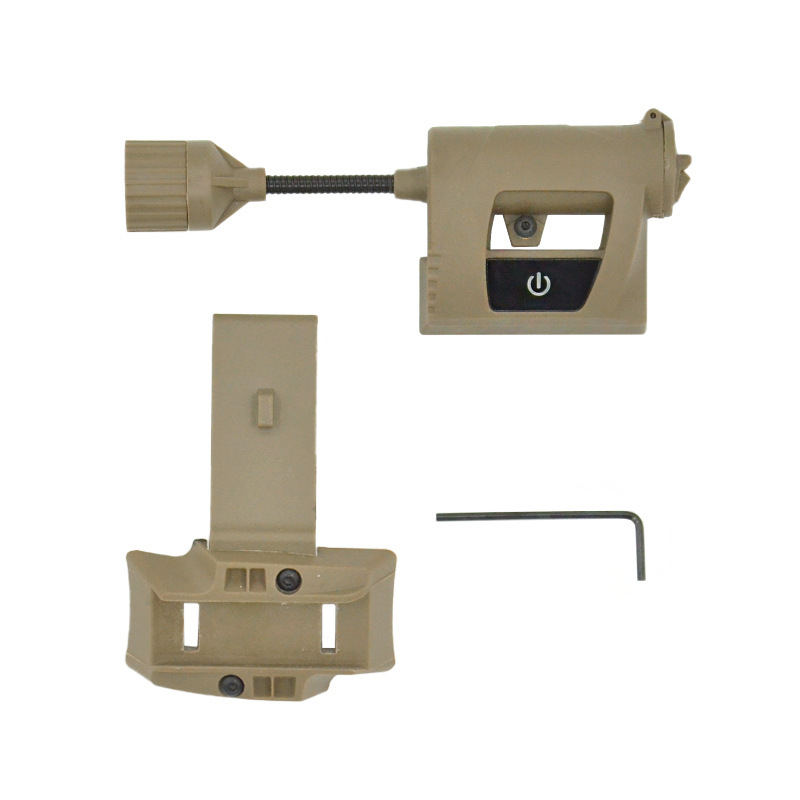 Upgraded 5-Mode Touch Tactical Helmet Light Outdoor Identification Light