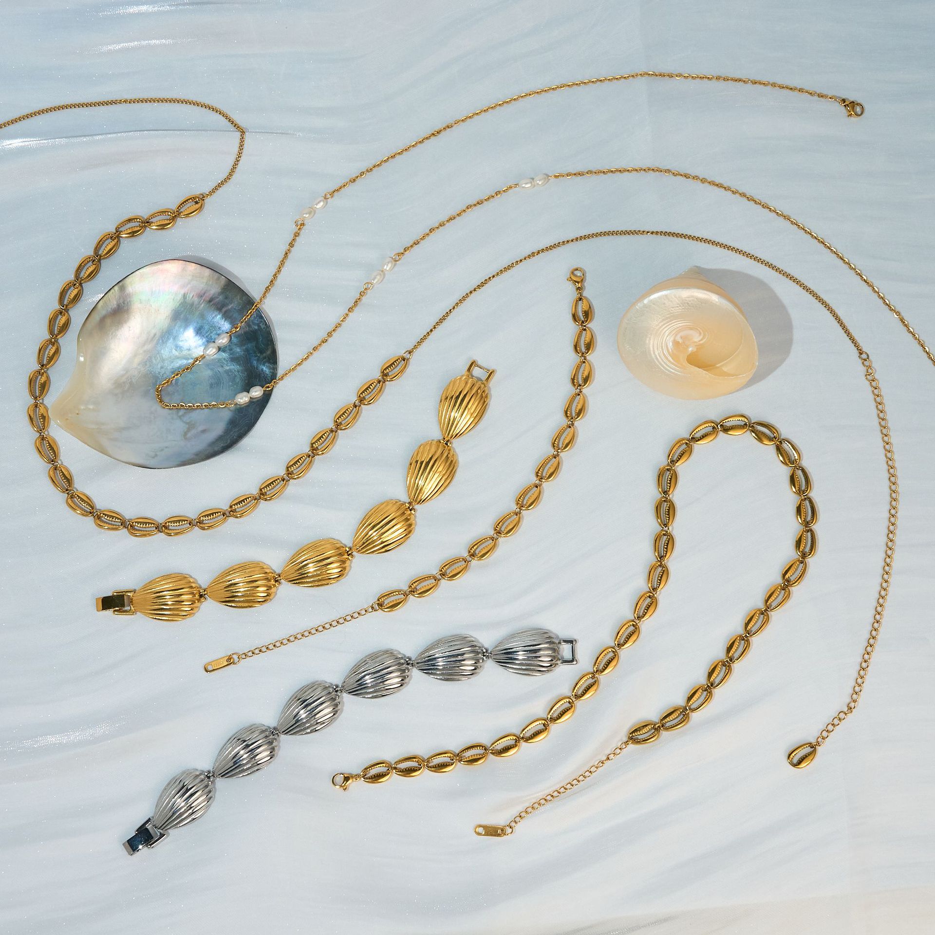 Jewelry Set Classification Wholesale Jewelry IG Style Simple Style Geometric Titanium Steel Jewelry Set