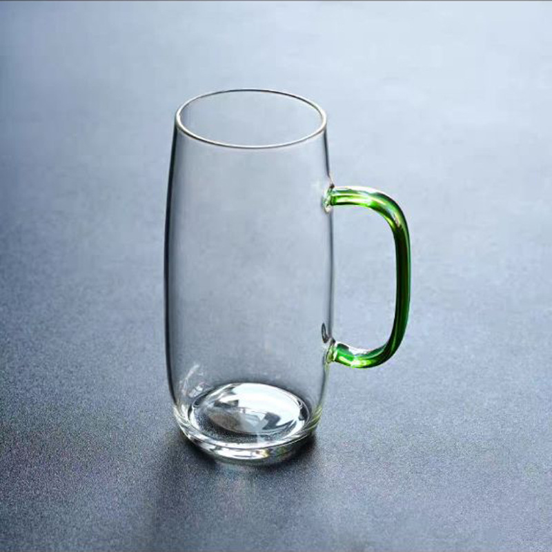 Vidrio de borosilicato con mango taza de té Oficina taza de agua unisex hogar té verde longjing taza de agua