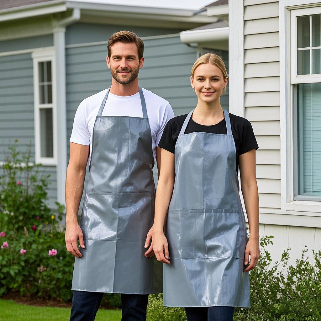 PVC 작업복 앞치마 방수 오일-방증 방지 드레싱 산 및 알칼리 저항성 세척 금지 보호 주방 노동 보호 보호 앞치마