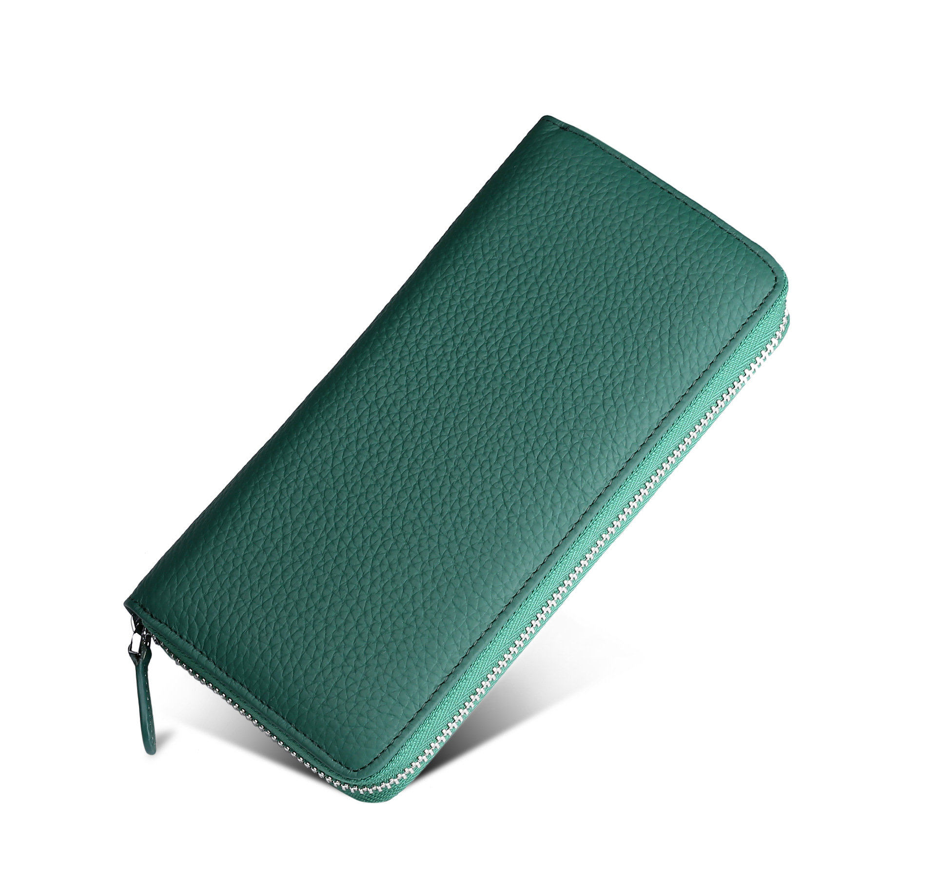 Transfronterizo caliente-venta bolso de cuero multifuncional de gran capacidad de órgano titular de la tarjeta RFID anti-desmagnetización antirrobo cepillo de fábrica en stock image 10