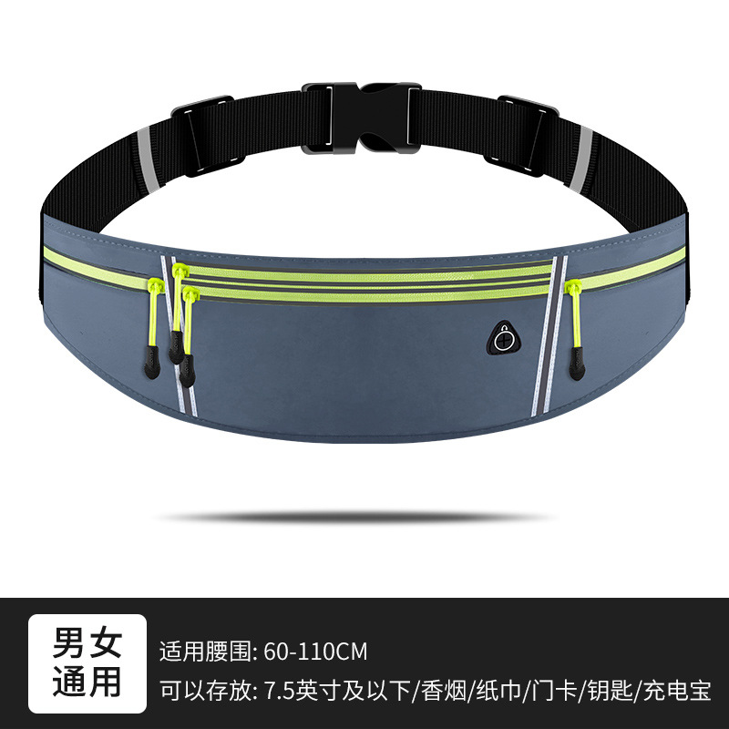 Bolsa de cintura deportiva equipo de correr para hombres bolsa de cintura para teléfono móvil CINTURÓN DE hervidor multifuncional ultrafino para mujer bolsa de fitness impermeable al aire libre