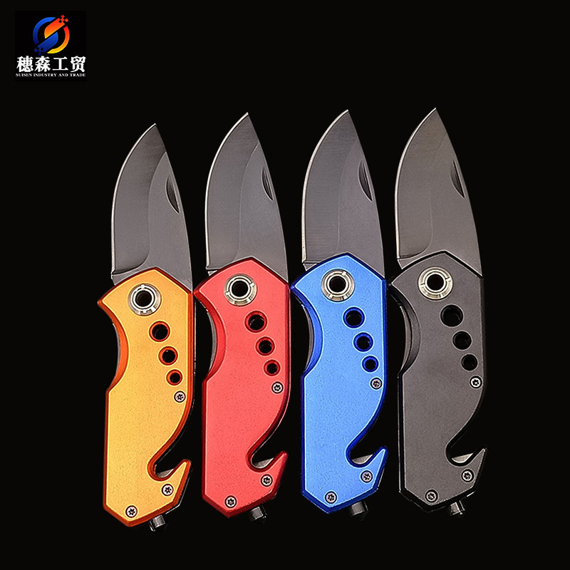 厂家直销不锈钢多功能折叠刀户外刀具折刀野外求生刀随身便携小刀