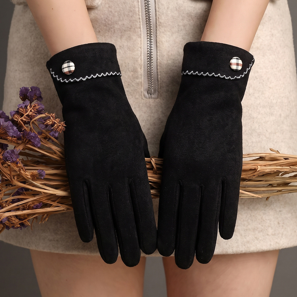 Guantes Térmicos de Felpa para Mujer de Poliéster Antideslizante, Pantalla táctil, Térmico para Ciclismo y Uso Exterior image 33