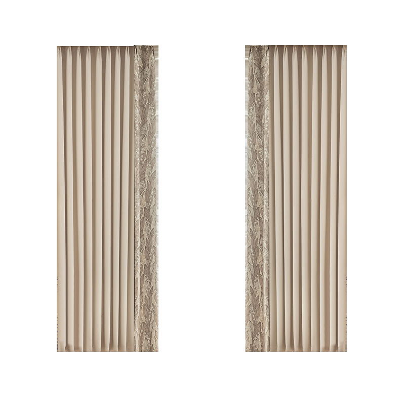 Nuevo tipo de madres y bebés gruesos Chenille cortina de aislamiento térmico de protección completa sala de estar dormitorio de lujo ligero aislamiento acústico cortina Shaoxing