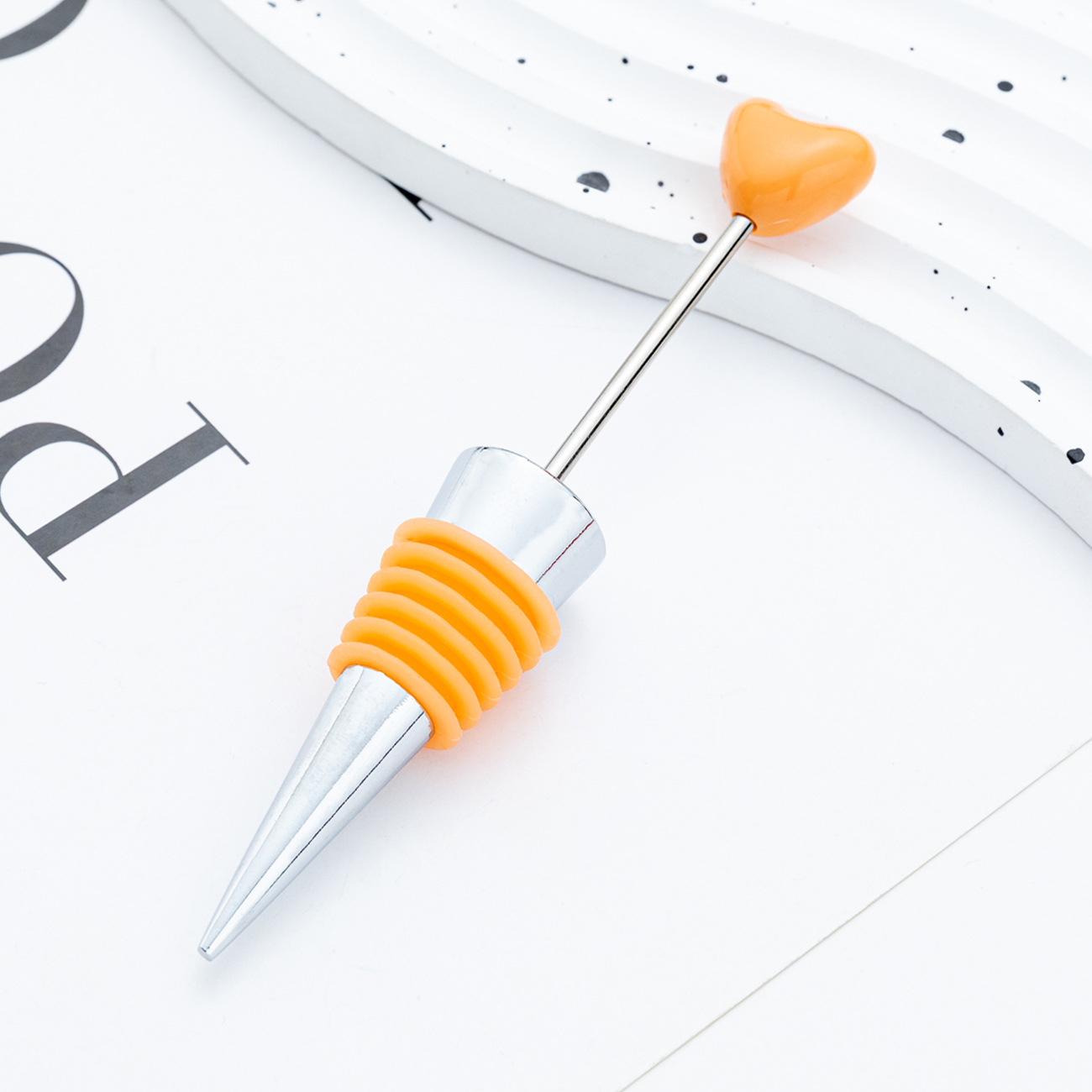 DIY cuentas amor tapones de vino cónico tapones de silicona creativos tapones de vino de boda tapones de champán tapones de vino