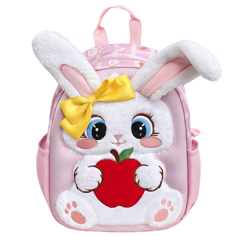 Mochila infantil, bonita conejo, niñas, mochila preescolar, 3 años, 5 años, mochila para niños, dinosaurios de dibujos animados