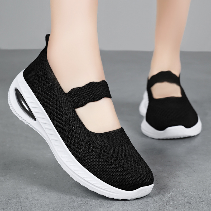 Zapatos mujer todo fósforo verano nuevos zapatos de tela viejos de Beijing zapatos de madre cómodos y transpirables para mujer zapatos de mujer transfronterizos