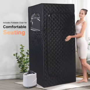 Cross-Border Exclusive Supply of Steam Sauna Box, Home-Use Stand Model, Portable Full-Body Sauna Room, Steaming Machine, Sauna Bath Box, Portable