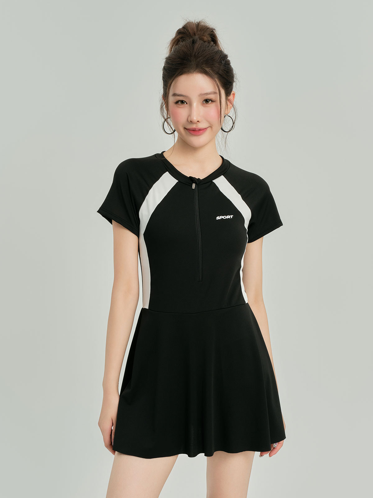 Hu Run trajes de baño para mujeres 2024 nuevos trajes de baño de explosión chicas gordas cubren la carne trajes de baño para mujeres unidos spa