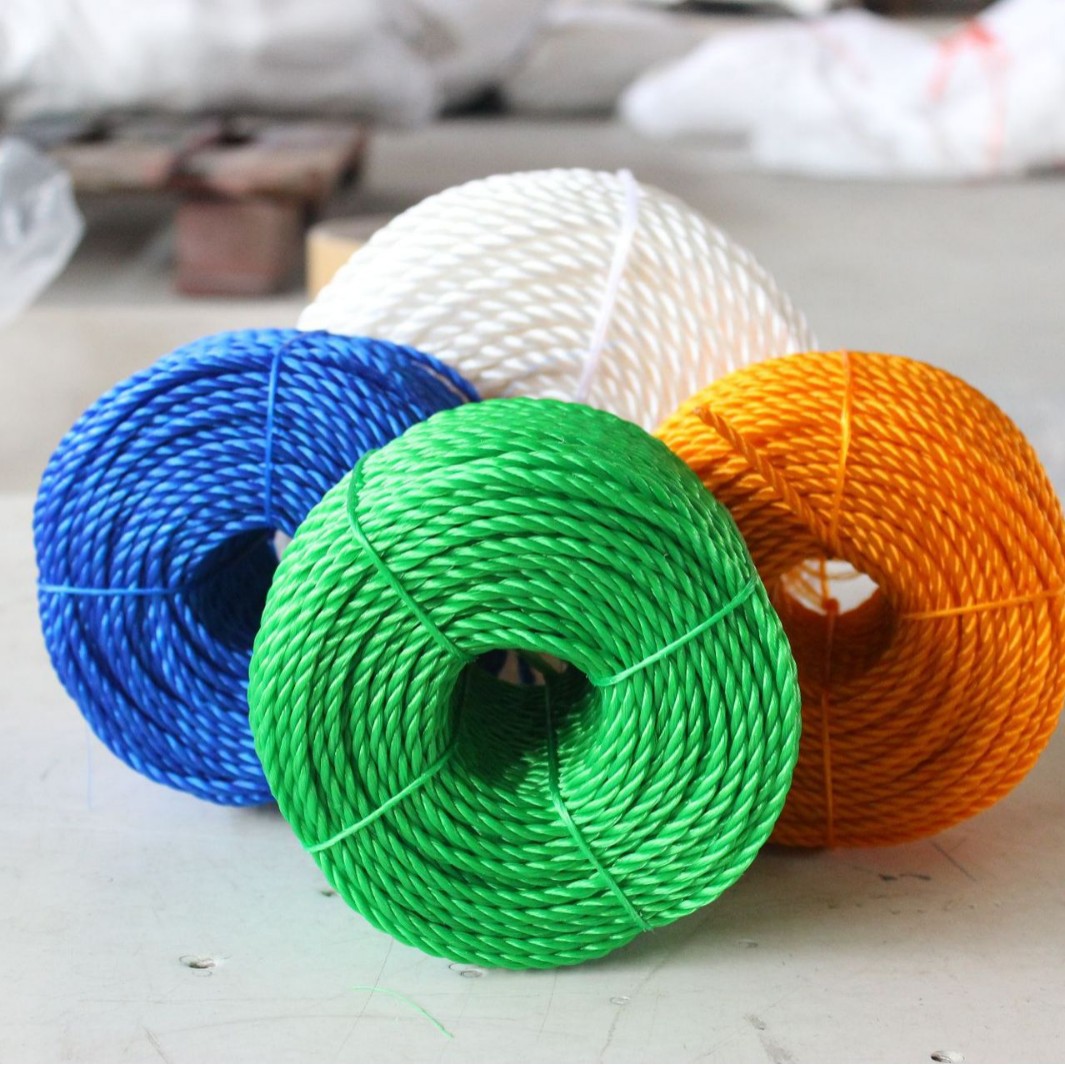 PE聚乙烯绳 花股多股大棚养殖捆绑束口绳扭绳尼龙绳 绿色塑料绳