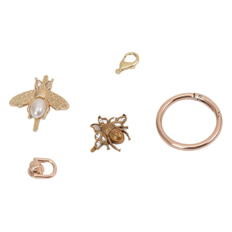 Women's Bag Modification Decoration Small Bee Bag Button Large Ring Buckle Spring Ring Luggage Hardware Accessories Metal