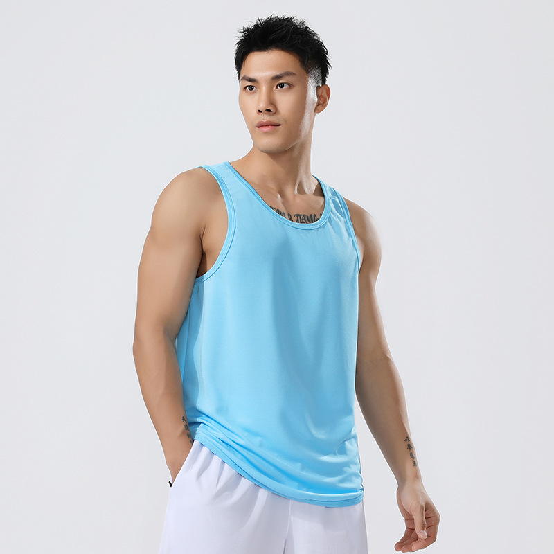 Nuevo chaleco transfronterizo de verano para correr deportes fitness de secado rápido chaleco suelto sin mangas chaleco de baloncesto americano