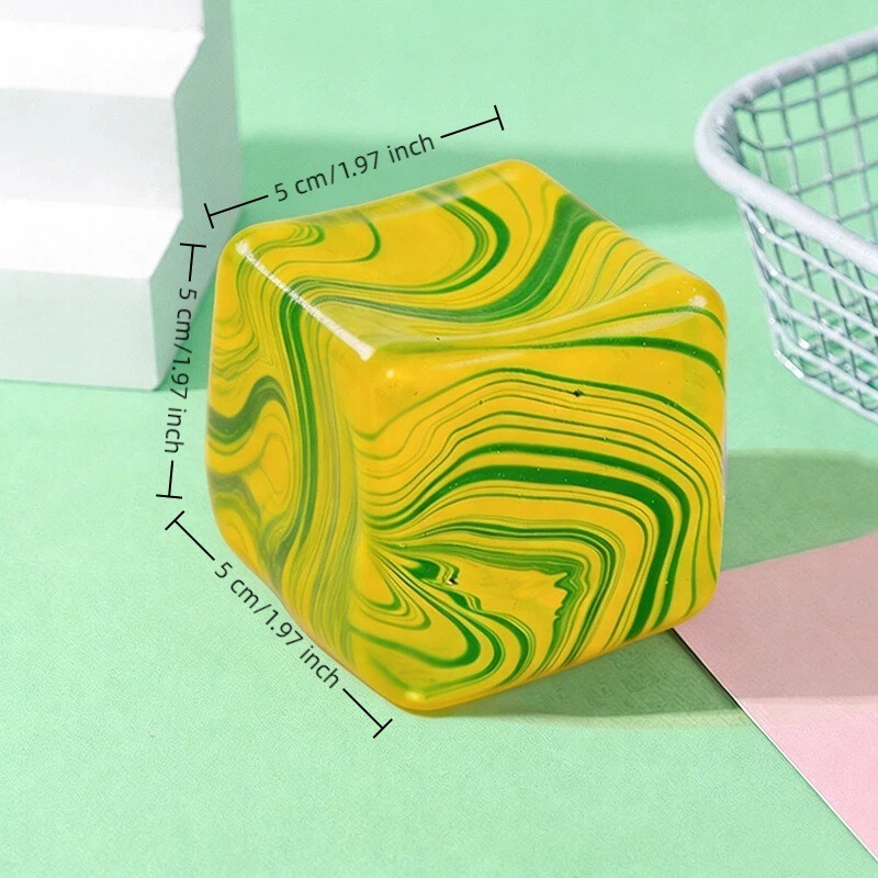 5cm fluid ice cube-green