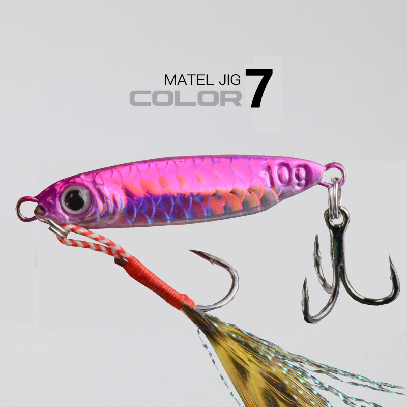 Cuchillo azul tiro largo capa de agua completa 7G-25G tiro largo Placa de hierro Luya cebo simulación Escala de pescado trucha bajo mandarín Luya