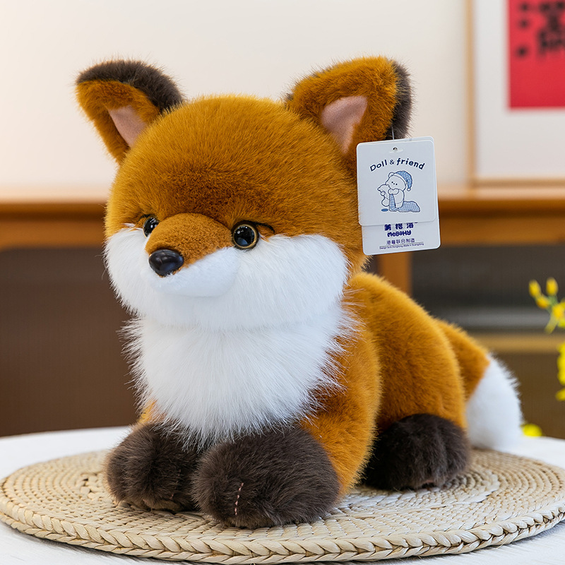 Simulación transfronteriza de muñecas de perros de pastoreo fronterizo, zorro, oso, comercio exterior, juguetes de peluche para niños, almohadas, muñecas de tela de alta calidad