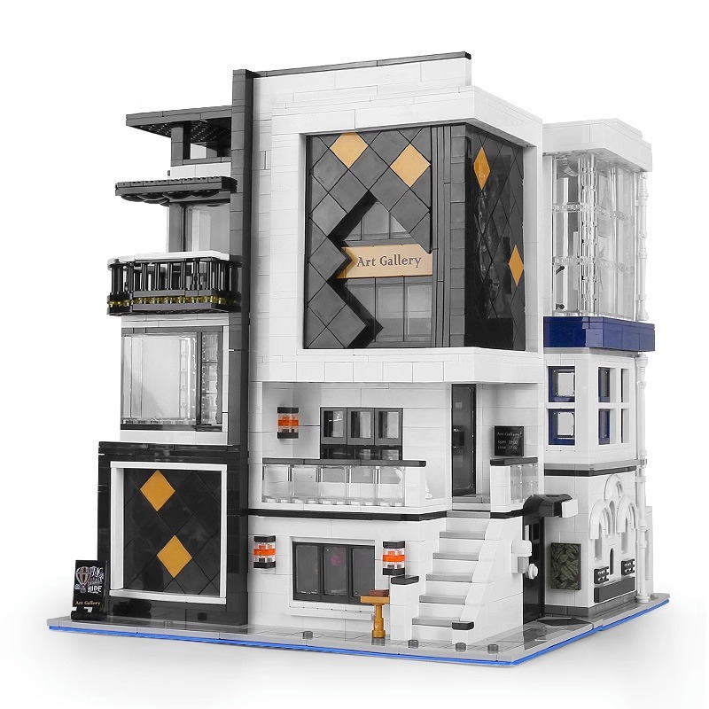 Yuxing Street View 16043 Museo de Arte para adultos grandes bloques de construcción de alta dificultad ensamblaje juguetes para niños