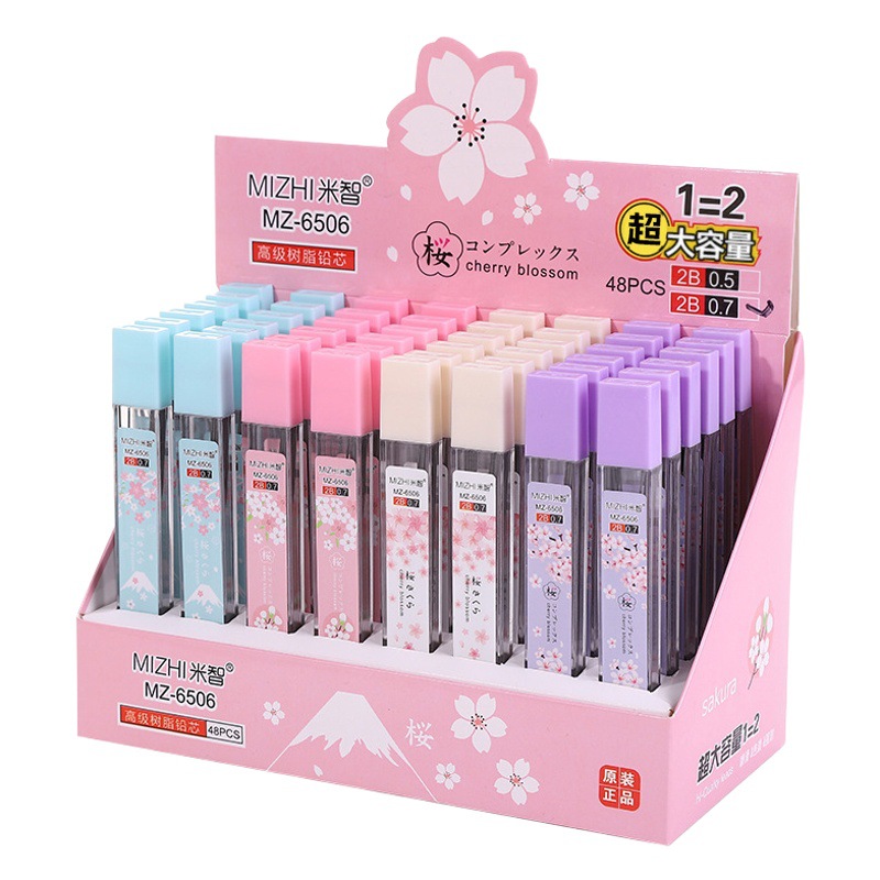 Factory direct supply resin lead student large capacity activity lead pen replacement core is not easy to break