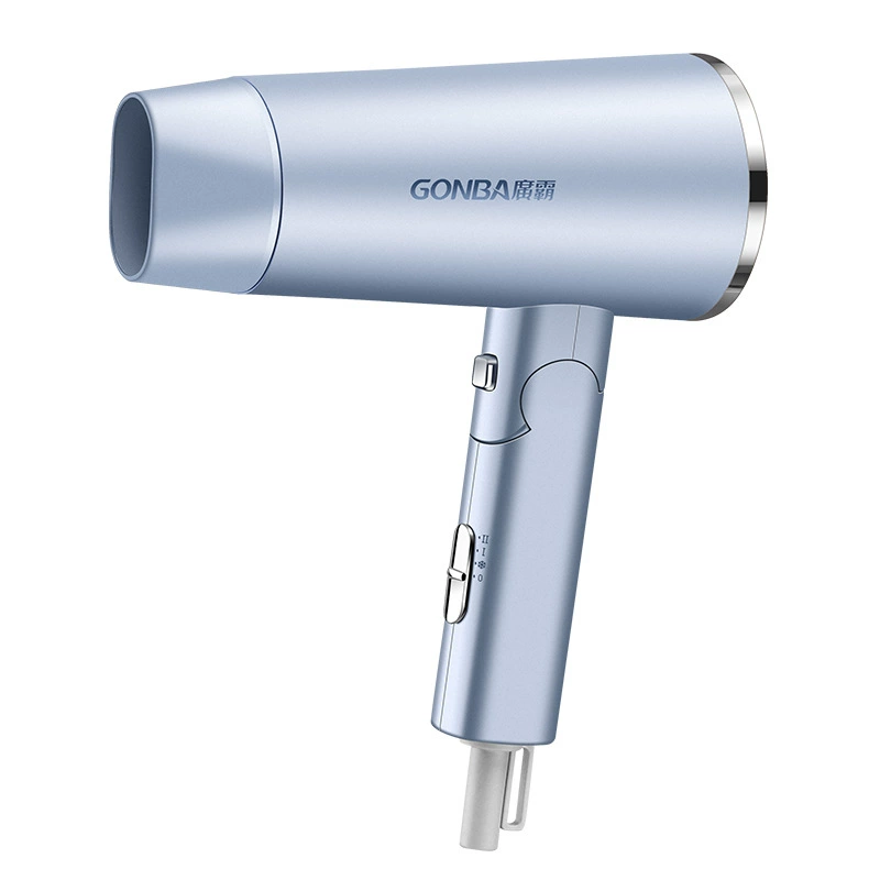 Складной фен (GONBA), 2000 Вт, портативная отрицательная ионная технология, для путешествий и отелей