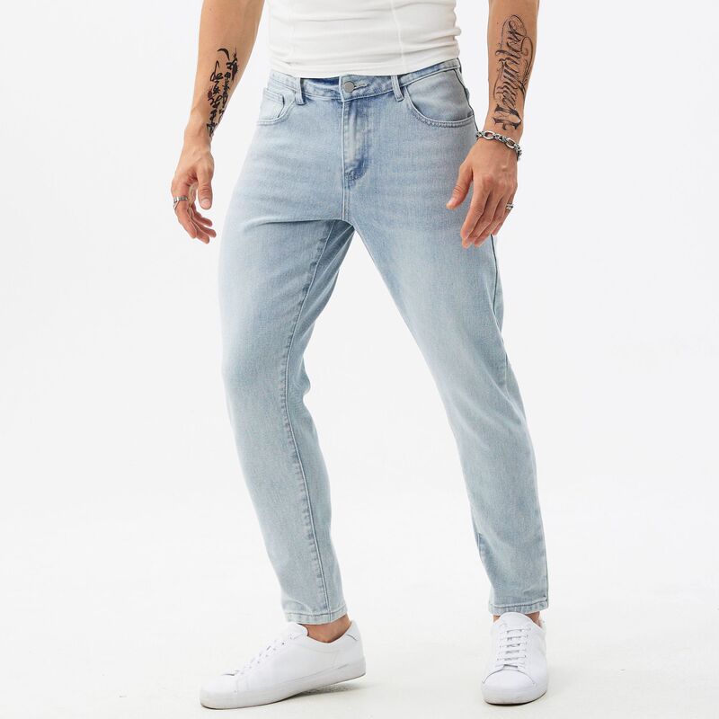 26 new cross-border men's bottoms, American-style heavy-duty jeans, washed style, certified with traceability, versatile for everyday wear