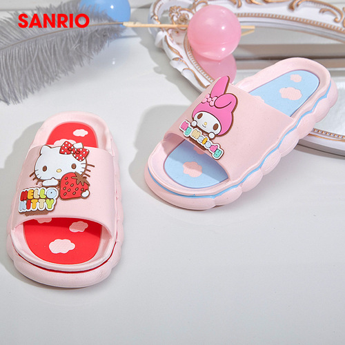 HELLOKITTY children's slippers summer cartoon bathing home indoor non-slip cute baby beach shoes
