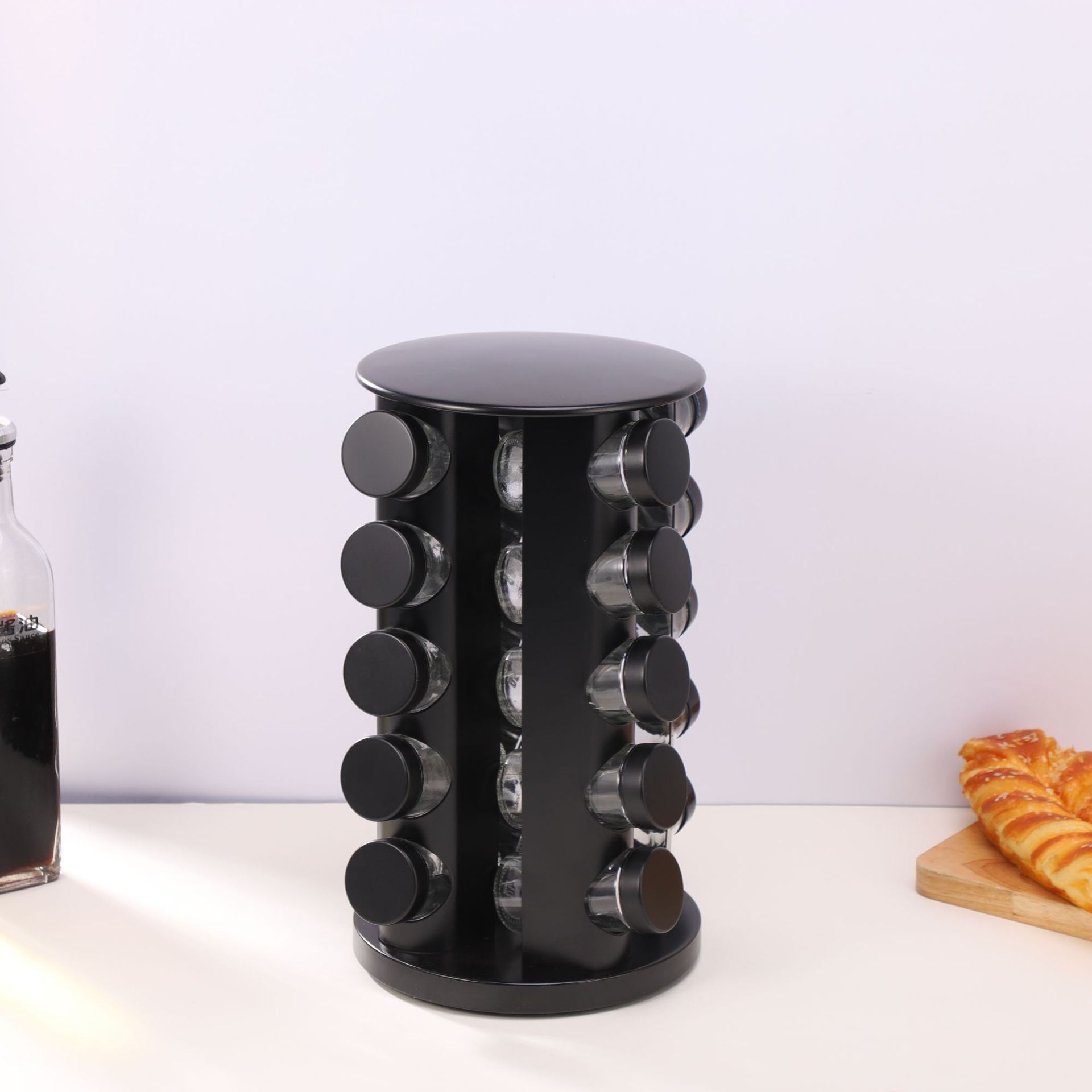 Organizador Giratorio de Especias de Acero Inoxidable 304 para Cocina image 16