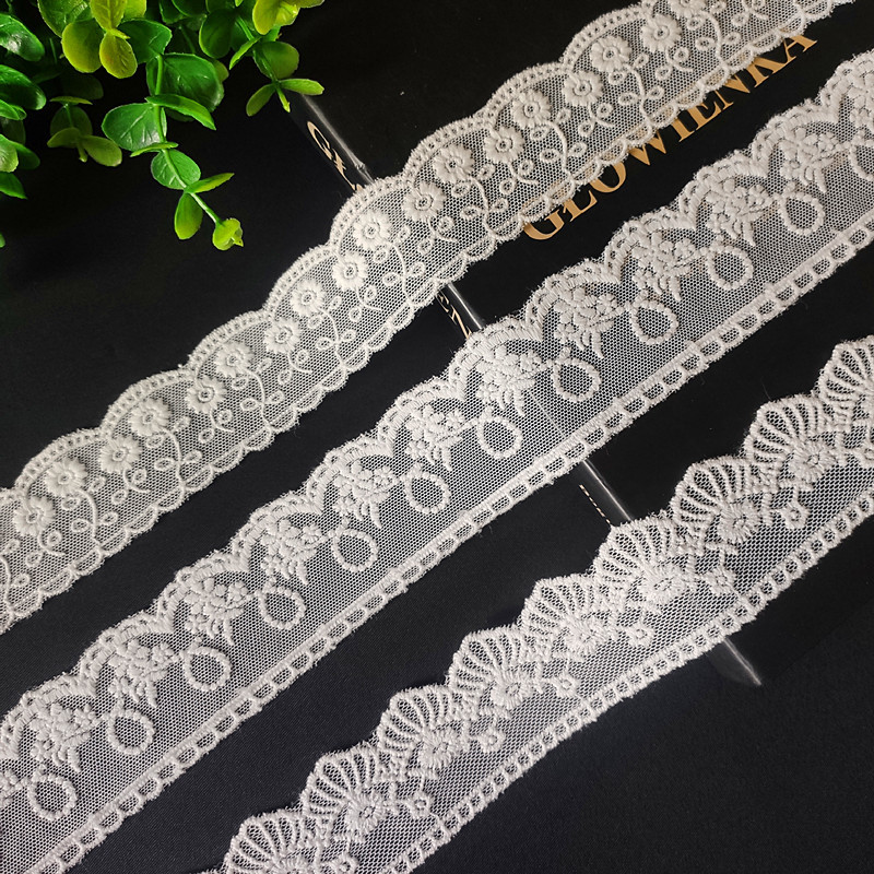 厂家批发网纱蕾丝花边辅料diy手工服饰裙边欧式窗帘装饰刺绣网布