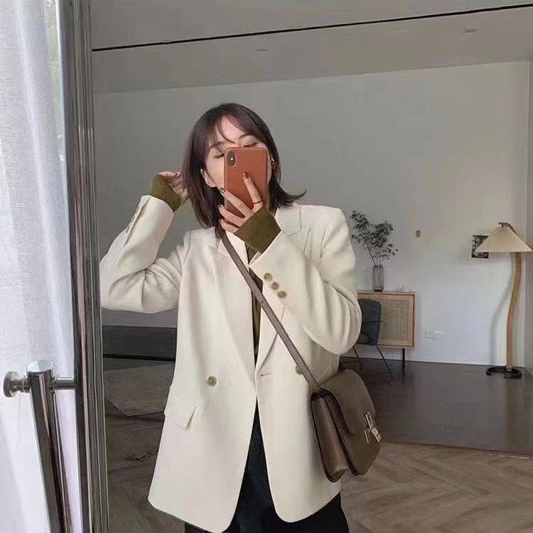 Blazer Décontracté Pour Femme Style Chic Et Élégant Automne Hiver_voghion.com