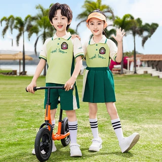 新中式小学生夏季春秋运动套毕业表演班服幼儿园园服国学风四件装