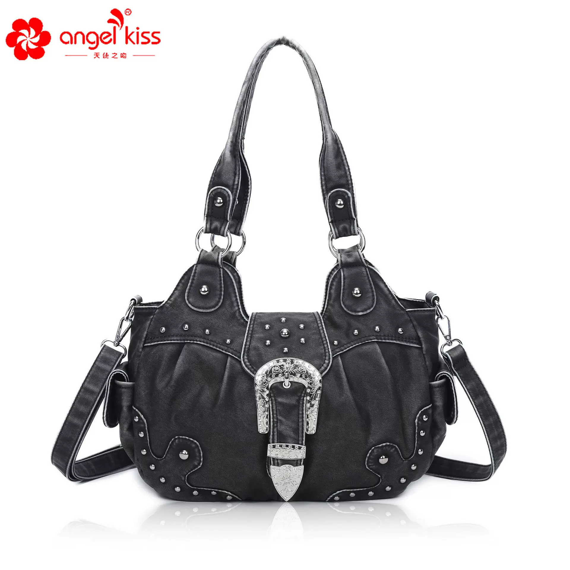 Angelkiss跨境新款女士单肩包欧美时尚手提包休闲斜挎托特包批发