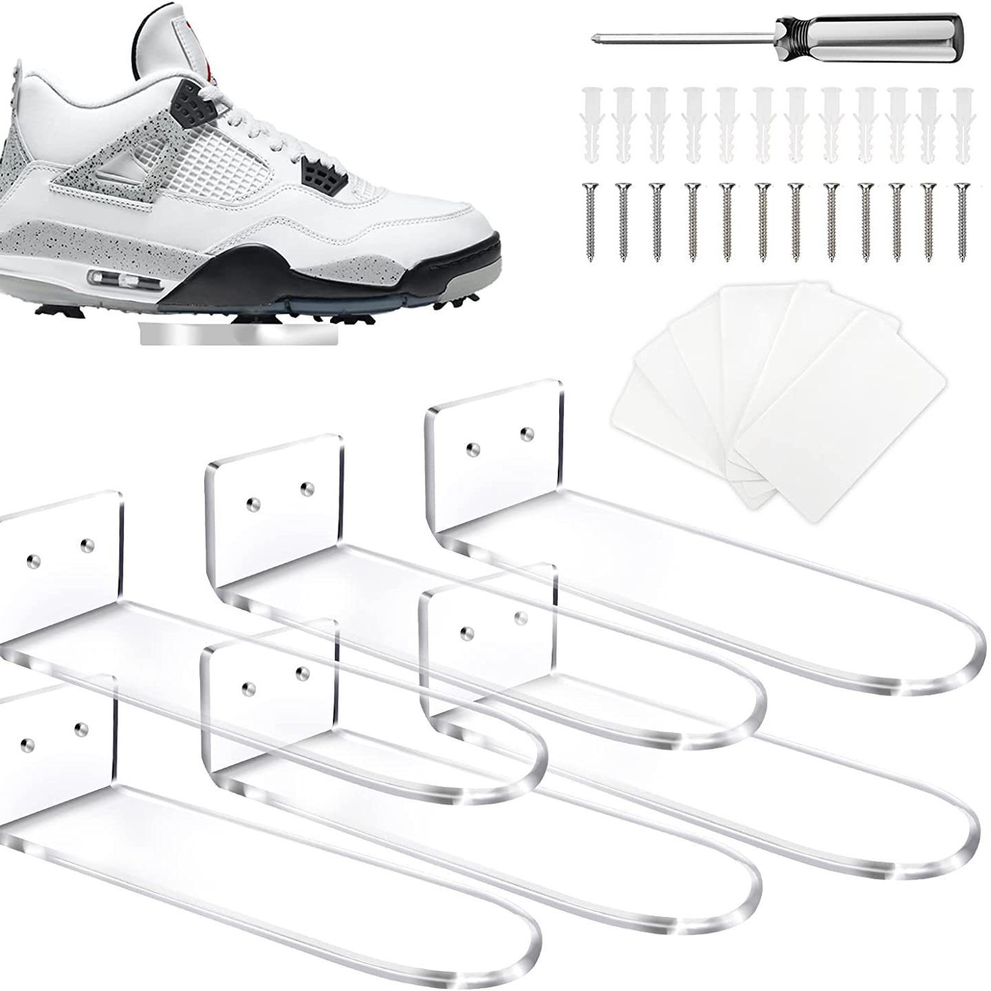 亚克力透明鞋架展示架