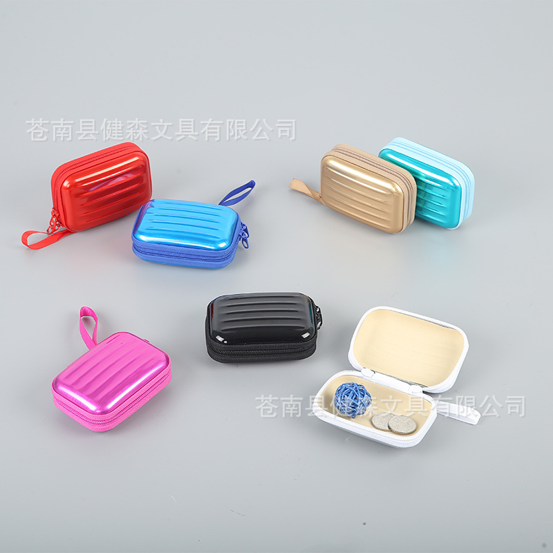 创意网红拉链包收纳盒拉链方形马口铁盒  网红收纳包零钱包现货