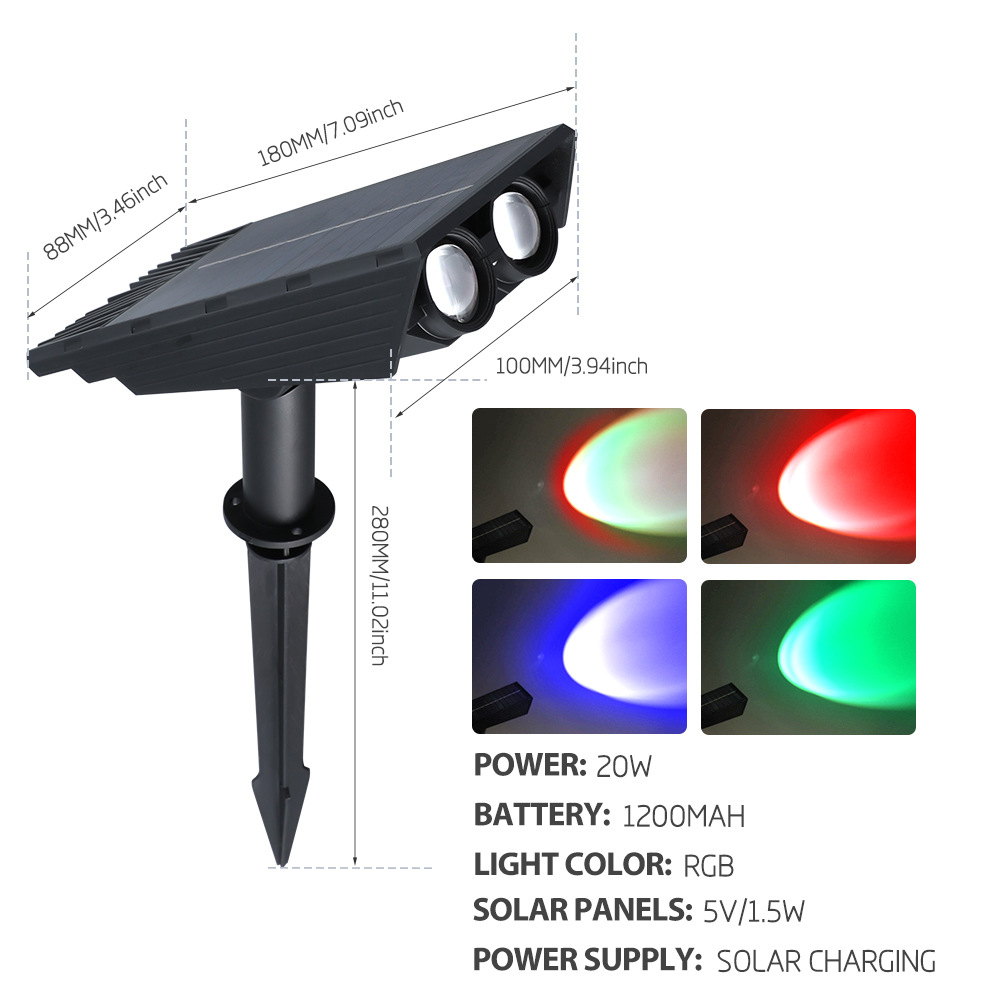 태양광 플러그 라이트 RGB