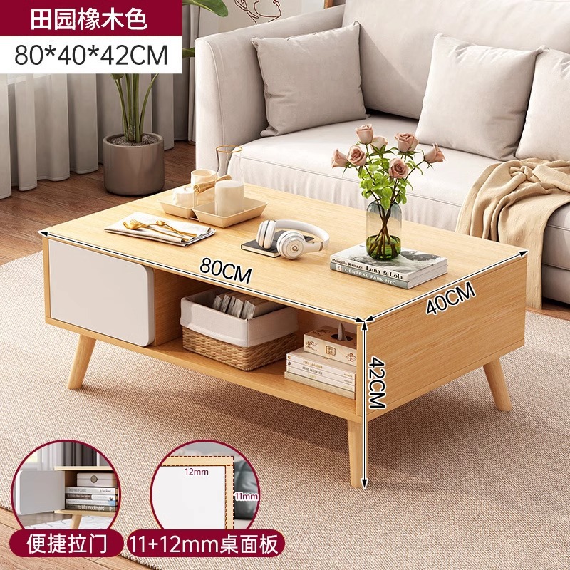 Mesa de té, sala de estar, nuevo sofá doméstico, mesa de comedor simple, alquiler simple, mesa pequeña del dormitorio