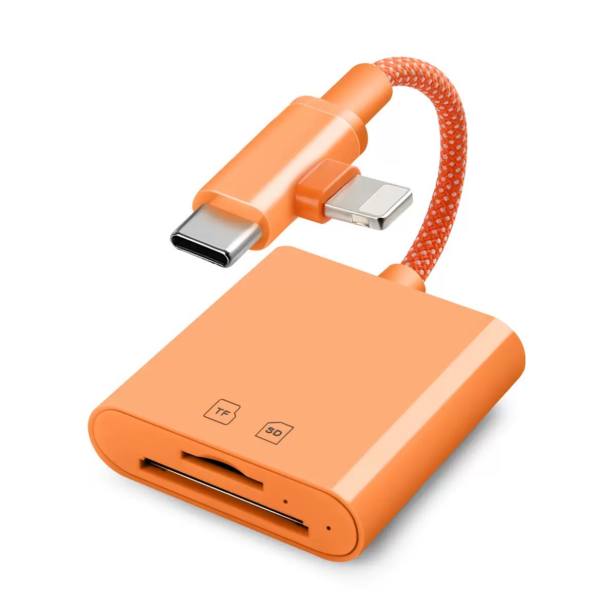 Aplicable a Pingguo lector de tarjetas de teléfono móvil SDTF dos en uno convertidor universal tableta OTG línea de transmisión