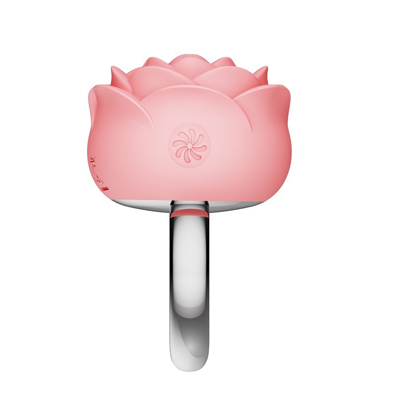 Rose Dolphin Vibrating Ring Necklace, Wearable Egg with Silicone Body and Quiet Motor — detail image 21