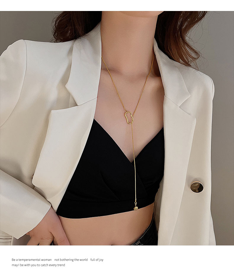 1 Piece Quantity Daily, Shopping Occasion Lady Classic Style Geometric Titanium Steel Plating Pendant Necklace