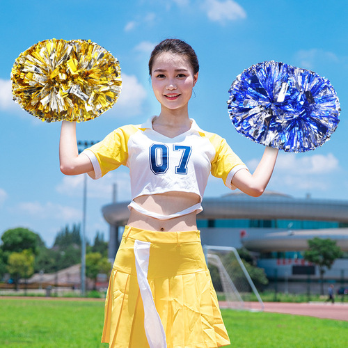 Flower Ball Cheerleading Flower Ball Cheerleaders Holding Flowers Flower Cheerleading Team Ball Games Hand-held Flowers Cheer Props