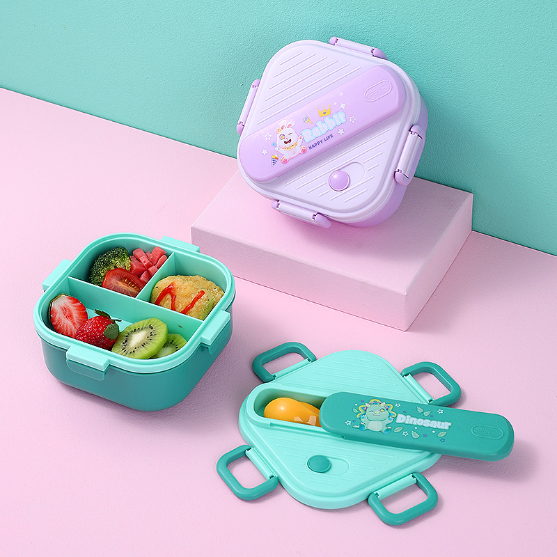 lunchbox portable lunch box cute cartoon compartment Primary School Baby children fresh fruit box lunch box