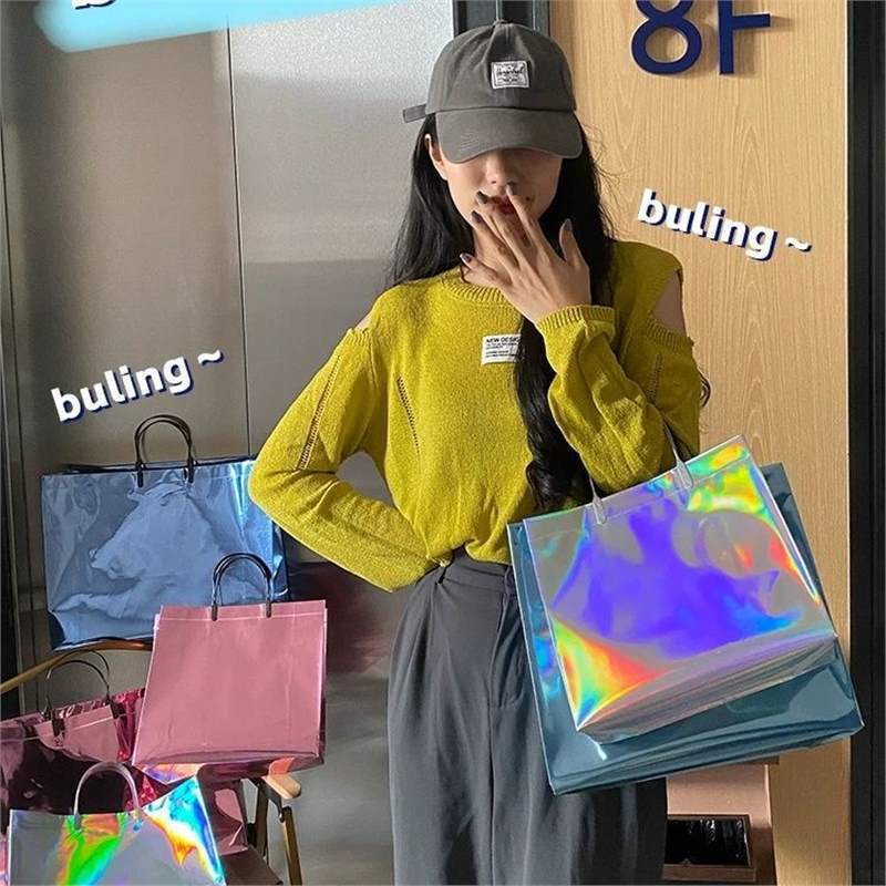 高端时尚服装店袋子手提袋塑料礼品袋包装高档精致礼物袋新款LOGO