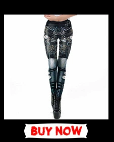 Gothic Ouija Printed Leggings Goat Horn Workout Pants Women Elastic Hexagram Trousers Black Bottoms Female workout leggings