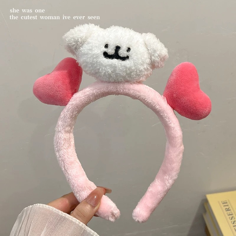 Diadema de cachorro de línea rosa