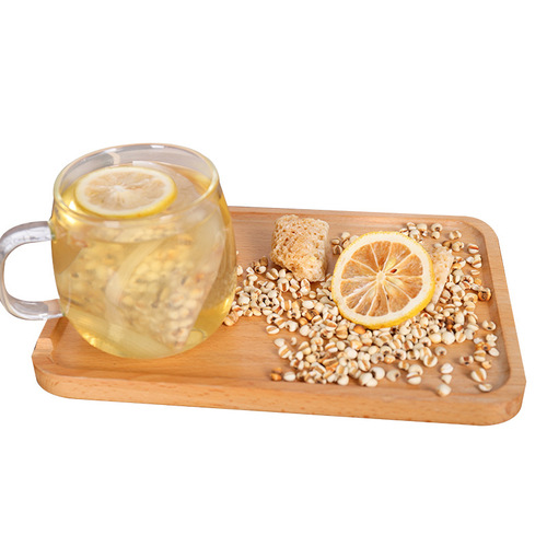Bulk Stone Bee Honey Lemon Coix Seed Tea, Dried Lemon Coix Seed Water Tea Bags Wholesale
