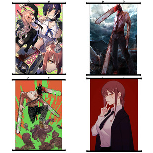 Chainsaw Man Anime Peripheral Hanging Paintings Chainsaw Man Poster Production Amazon Supply Wholesale Chainsaw Man