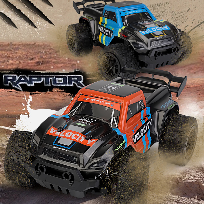 跨境热卖皮卡高速车1:20攀爬越野车手机手柄双遥控RC特斯拉玩具车