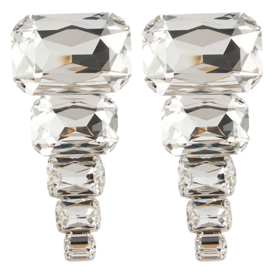 Personalizado moda rhinestone collar traje europeo y americano cuadrado exagerado collar diseño pendientes conjunto de joyas